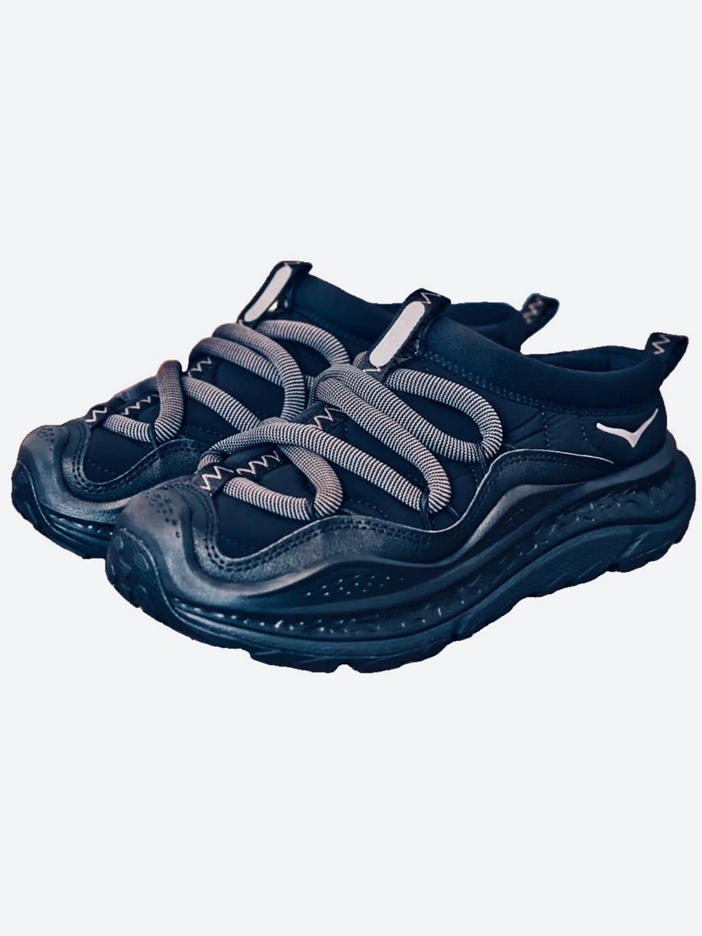 Hoka One One Ora Primo Triple Black Premium Recovery Slip On Shoes 7.5W / 6.5M